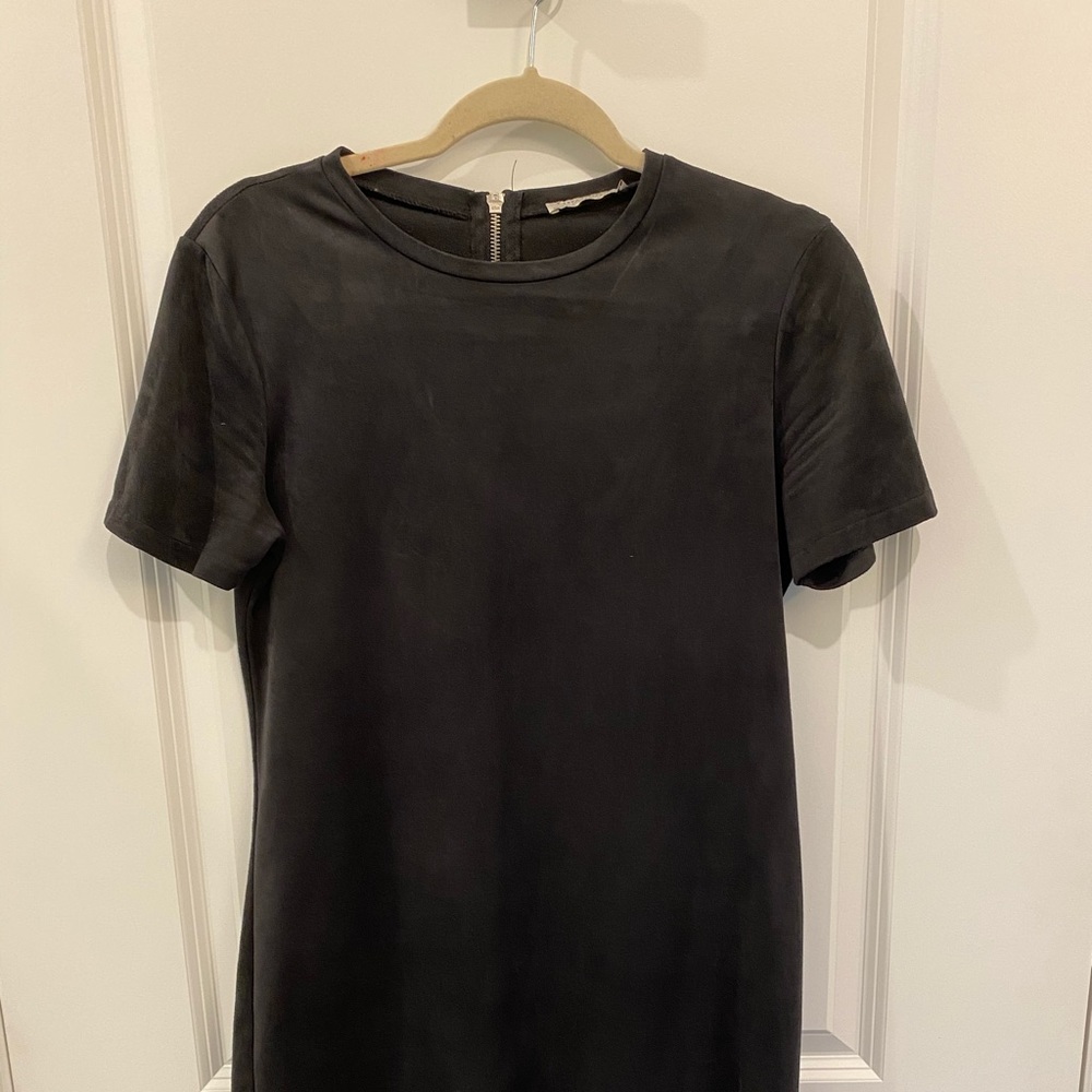 Zara black suede dress